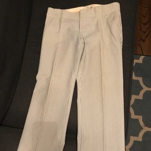 Banana Republic wide-leg seersucker pants, size 8